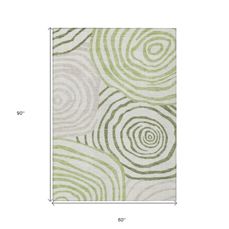 HomeRoots Abstract Transitional Rectangle Outdoor Rug