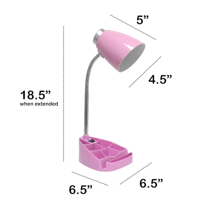 Creekwood Home 18.5" Flexible Gooseneck Organizer Desk Lamp - 18.5