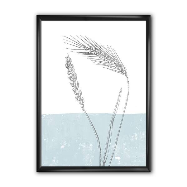 Designart Simple Natural Element Wheat I Cottage Framed Art Print Overstock 30232889
