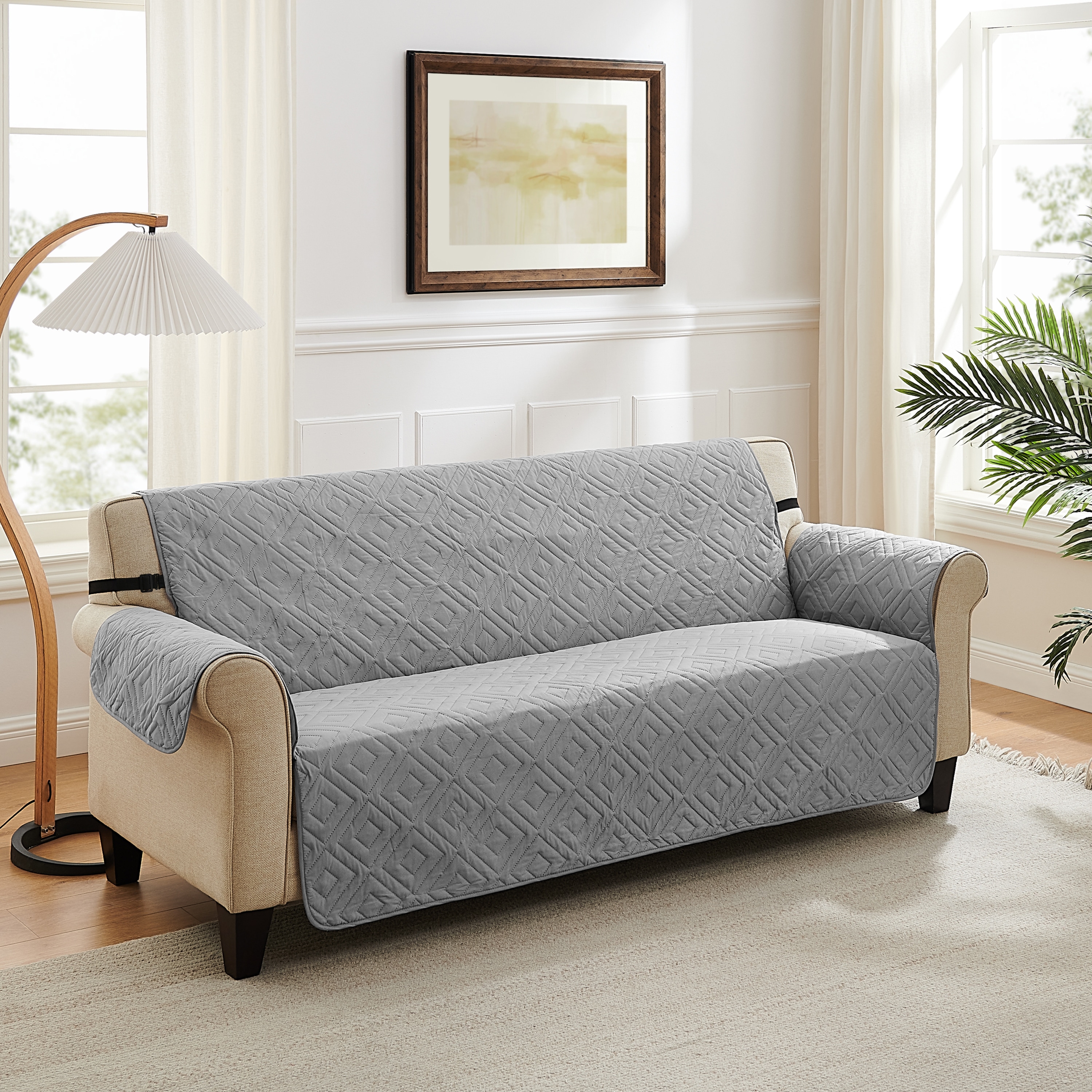 Sofa Cover 4 Piece T Cushion Sofa Slipcovers Thick Velvet Couch Cover Furniture Protector Stretch T Cushion Sofa Covers Bed Bath Beyond 40589266