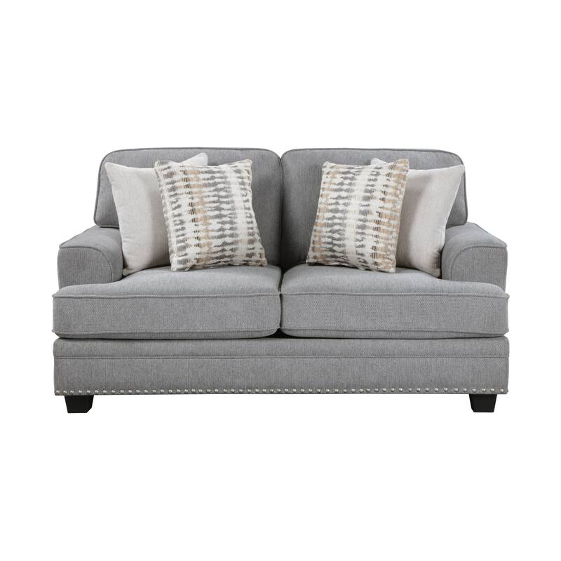 Pombal 3-Piece Chenille Living Room Sofa Set