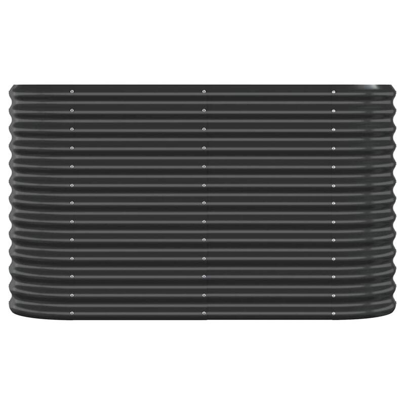 vidaXL Garden Raised Bed Patio Outdoor Raised Planter Box Powder-coated Steel