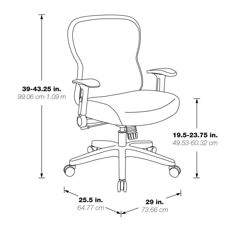 Deluxe Mesh Back with Memory Foam Seat Office Chair