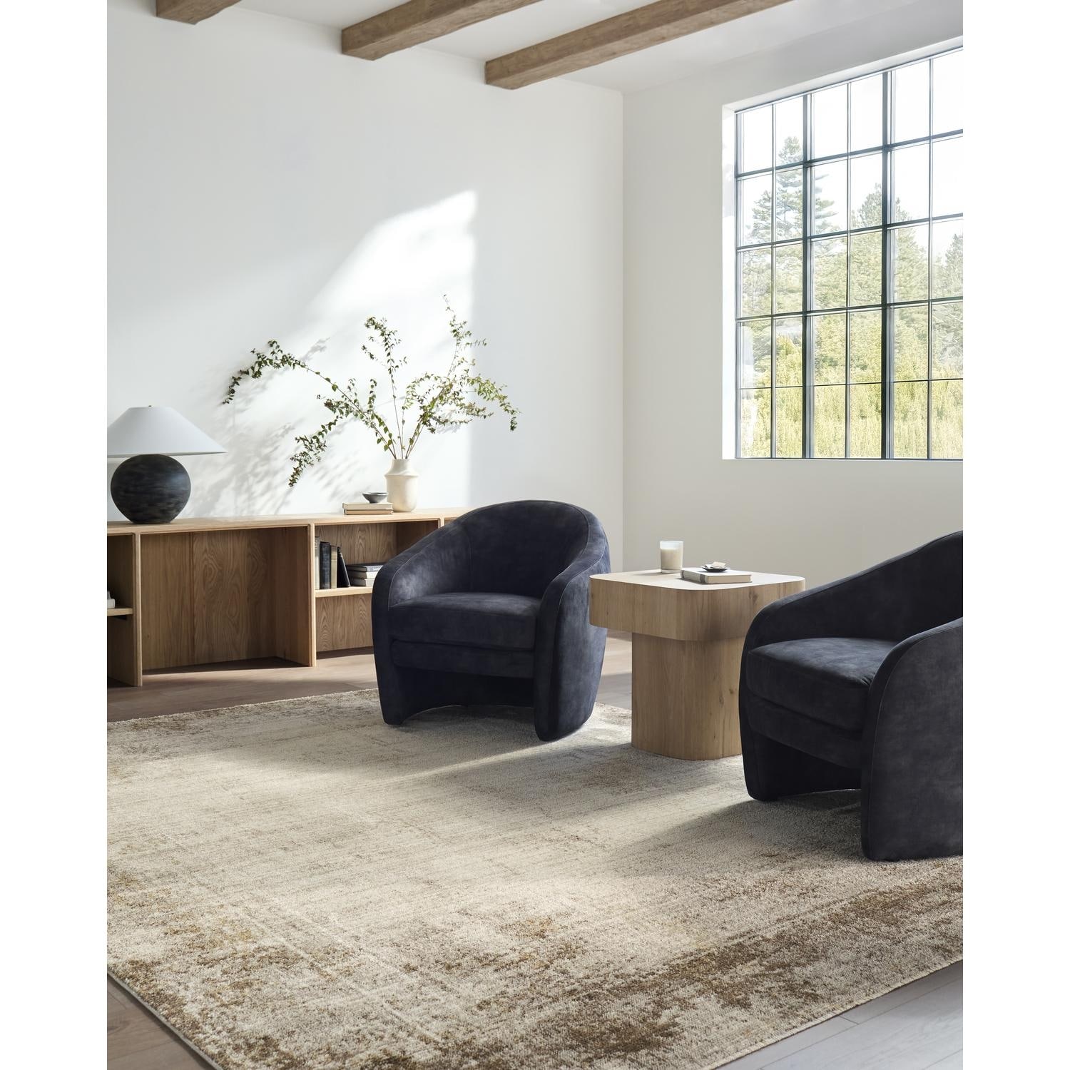 Galey Alix x Livabliss Myrtle Avenue IV Modern Abstract Area Rug.