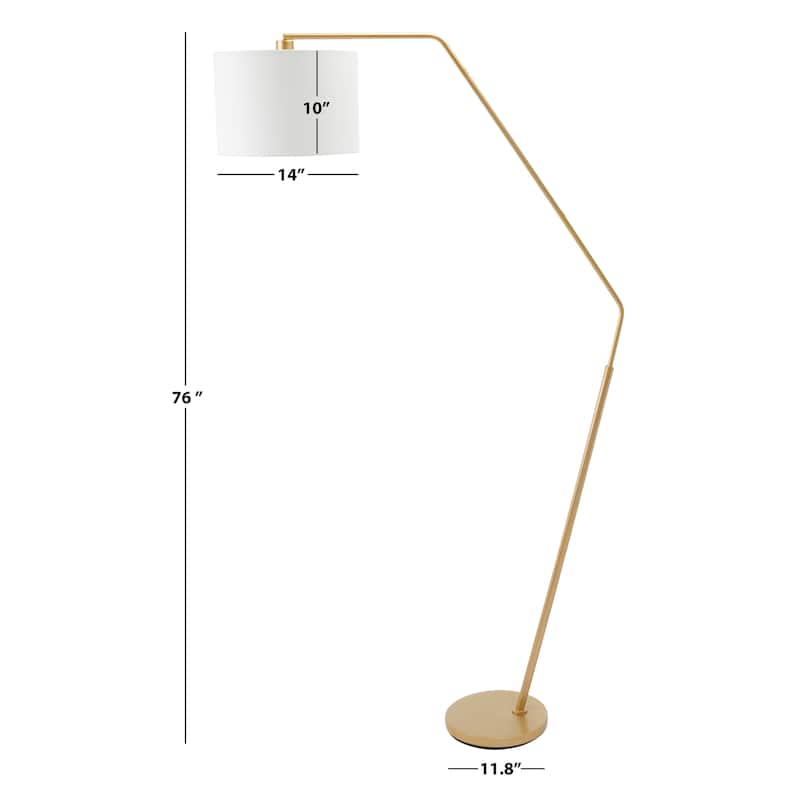 SAFAVIEH Lighting Elis 76-inch Arched Floor Lamp - 14 in. W x 36 in. D x 76 in. H