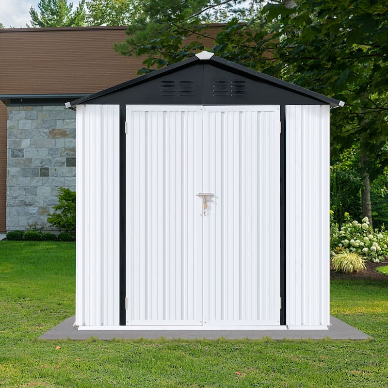 6FTx4FT Outdoor Storage Sheds Tool Storage Shed with Door