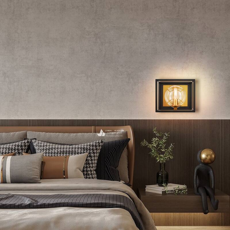 Light Society Vinn 1-Light Vanity Light - Black/Brushed Brass