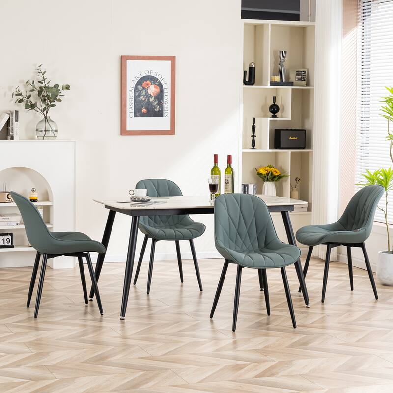 Upholstered Dining Chairs Set of 2 Modern Kitchen Chairs