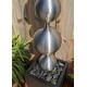 preview thumbnail 2 of 6, Jessie Stainless Steel and Black Floor Fountain - 12" x 52"