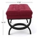 preview thumbnail 13 of 63, Scarlette Tufted Fabric Ottoman Bench by Christopher Knight Home - 41.00" L x 17.25" W x 16.75" H