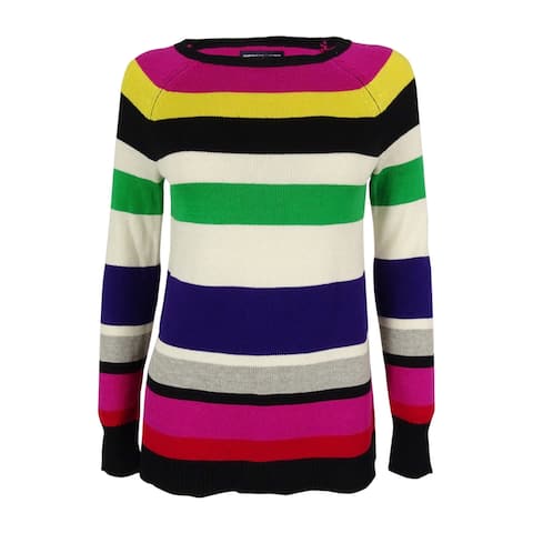 American Living Women's Striped Long Sleeves Sweater