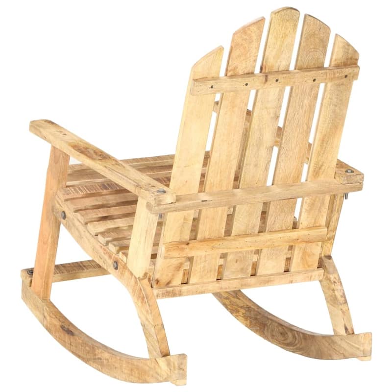 vidaXL Garden Rocking Chair Solid Mango Wood - 27.6" x 35.4" x 38.2"
