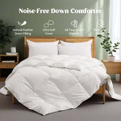 Premium White Feather Down Comforter Duvet Insert All Warmth Levels