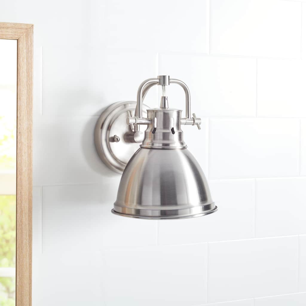 SAFAVIEH Lighting Muna Led Bathroom Sconce - 6.5"x8.5"x8.5" - 7Wx9Dx9H