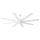 preview thumbnail 14 of 17, 72" Modern White Large Smart Ceiling Fan with Light and Remote, App Control, Voice Control