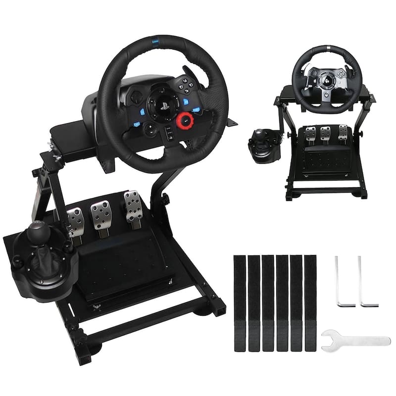 Steering Wheel Stand, Racing Wheel Stand Racing Simulator for Logitech G25, G27, G29 Wheel and Pedals Not Included