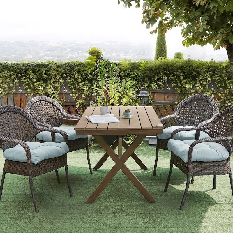 Indoor-Outdoor Reversible Patio Seat Cushion