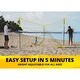 preview thumbnail 5 of 6, CROSSNET Four Square Volleyball Net and Game Set with Carrying Backpack & Ball - 7.7