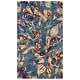 preview thumbnail 41 of 71, SAFAVIEH Handmade Blossom Jetchka French Country Floral Wool Rug 3' x 5' - Blue/Violet - Rectangle