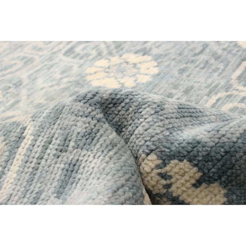 ECARPETGALLERY Hand-knotted Mystique Dark Grey Wool Rug - 3' 6" x 5' 10"