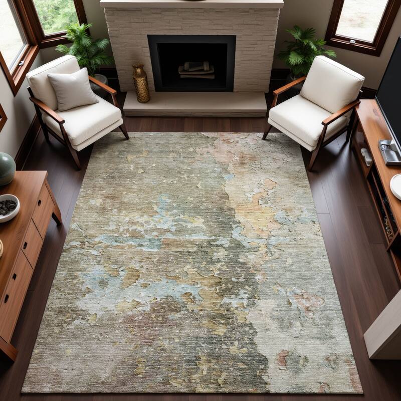 Premium Washable Super Soft Abstract Watercolor Mayfield Rug