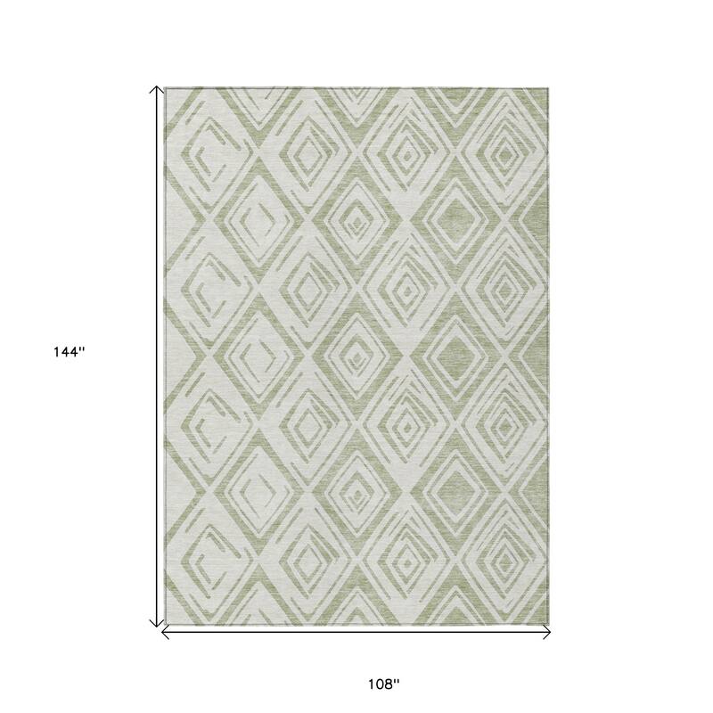 HomeRoots Geometric Transitional Rectangle Outdoor Rug