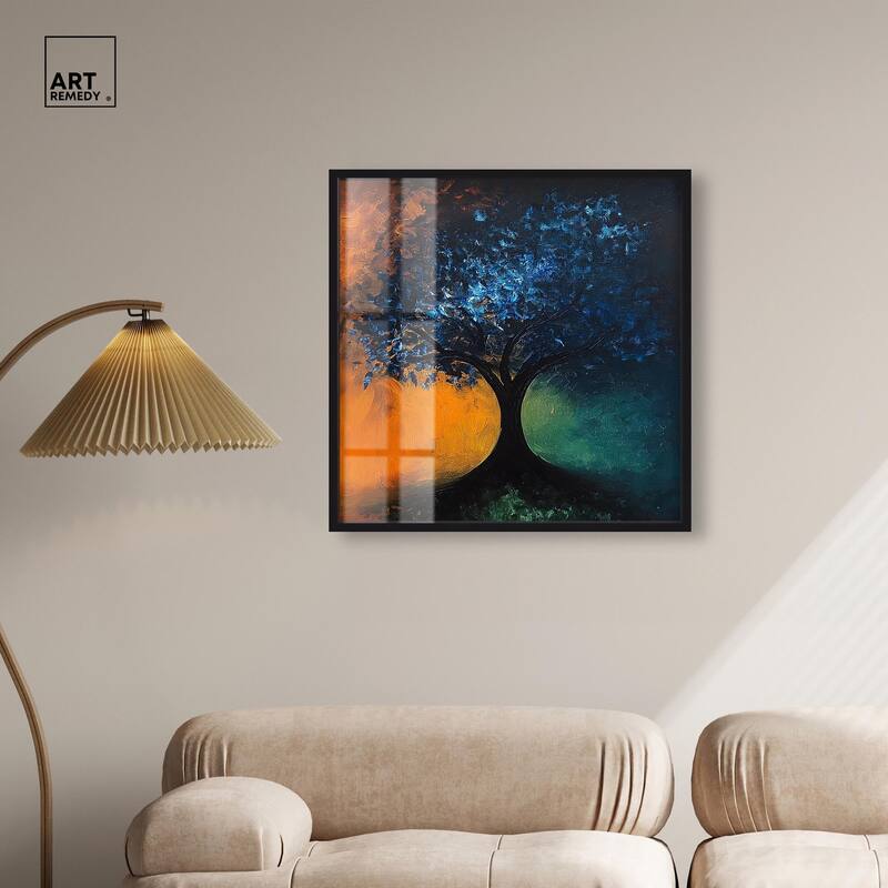 Tree of Opposites II Shadowbox by Art Remedy