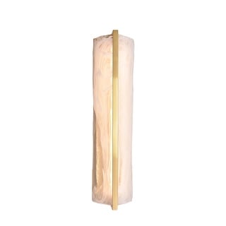 Varaluz Mingle 1-Light Tall Wall Sconce - Satin Brass