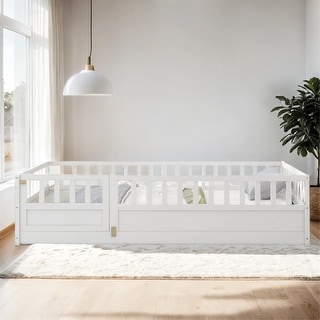 Twin Size Floor Bed with Super High Security Barrier