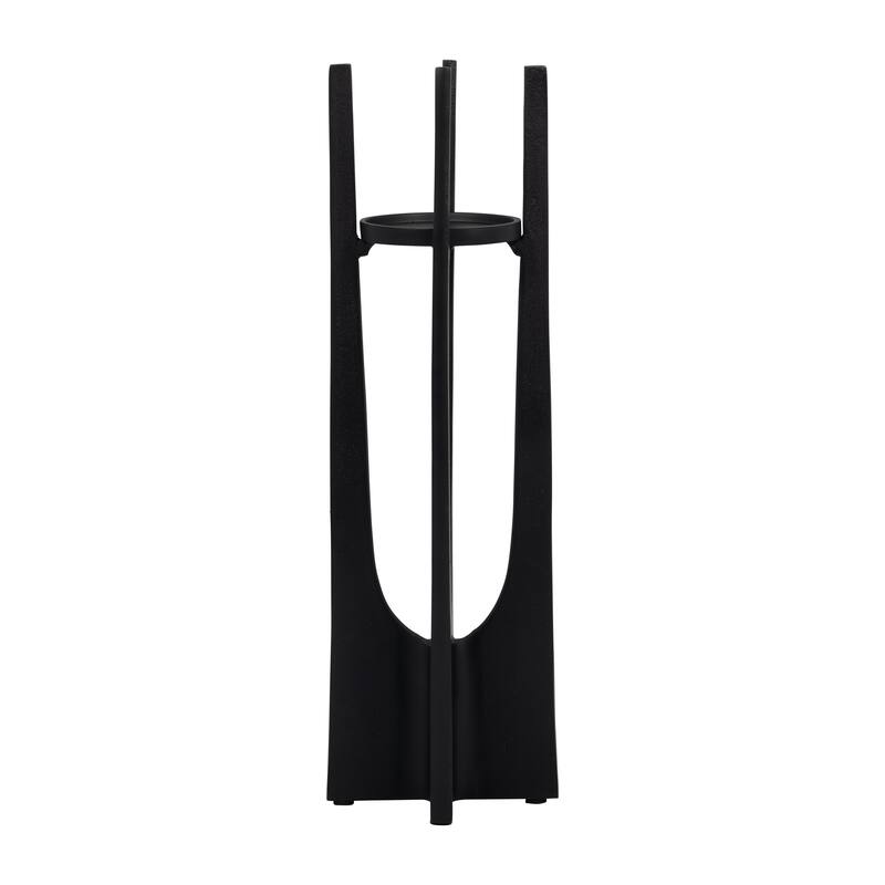 Sagebrook Home Modern Metal Solid Pillar Candle Holder