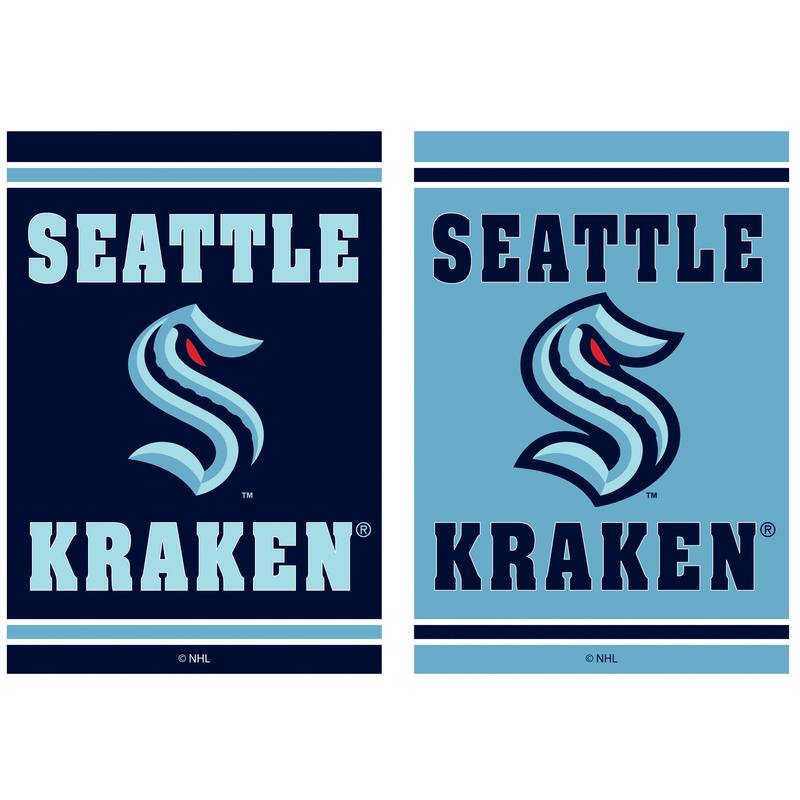 Embossed Suede Flag, Garden Size, Seattle Kraken