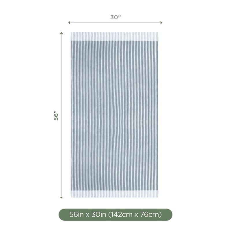 Martex Sculpted Stripe Tan Bath Towel