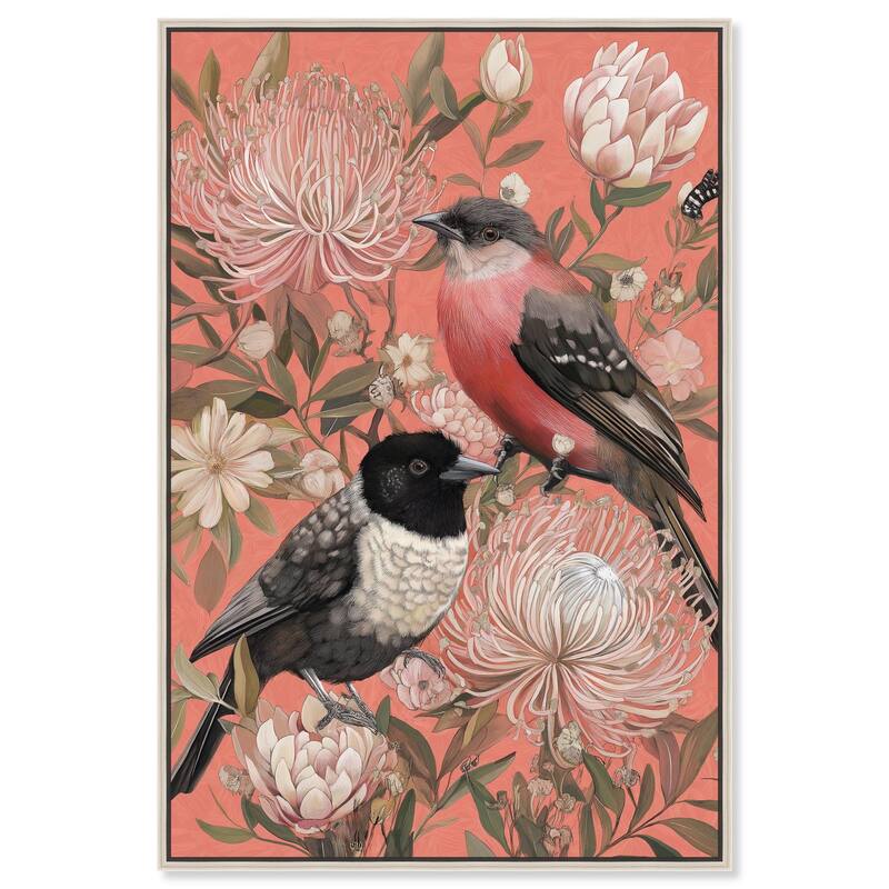 Protea Paradise Canvas by Art Remedy - 24" x 36" - Silver