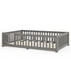 preview thumbnail 40 of 159, Wood Floor Bed with Safety Guardrails and Door