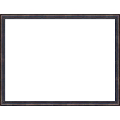Amanti Art Dark Bronze Scoop Framed Dry Erase Magnetic Board