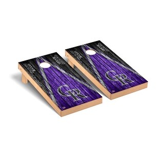 Colorado Rockies MLB Triangle Cornhole Board Set