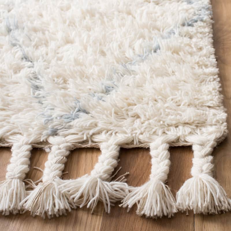 SAFAVIEH Handmade Casablanca Shag Daiana 1.4-inch Thick Wool Rug