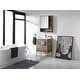 preview thumbnail 3 of 7, 24-inch Modern Bathroom Vanity Set w/ Vitreous China Sink Top