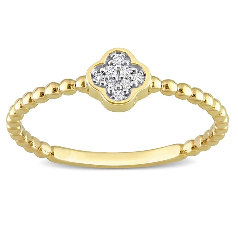 Miadora Diamond Accent Cluster Ring in 14k Yellow Gold