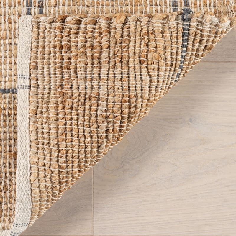 Oscar Plaid Jute Area Rug
