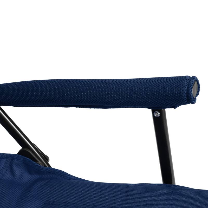 High Back Heavy Duty Lawn Chair Support 250LBS, Portable Collapsible Chair with Cup Holder