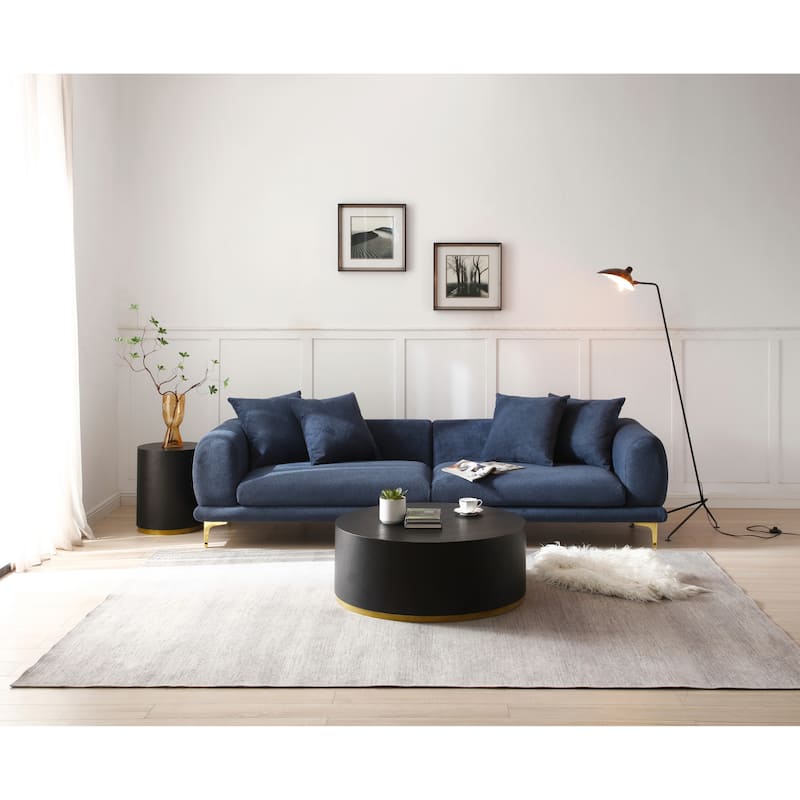 Fully Assembled Round Coffee Table - Stylish Side Table for Any Living Room