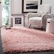 preview thumbnail 5 of 69, SAFAVIEH Polar Shag Bibi Glam Solid 3-inch Extra Thick Rug 10' x 14' - Light Pink