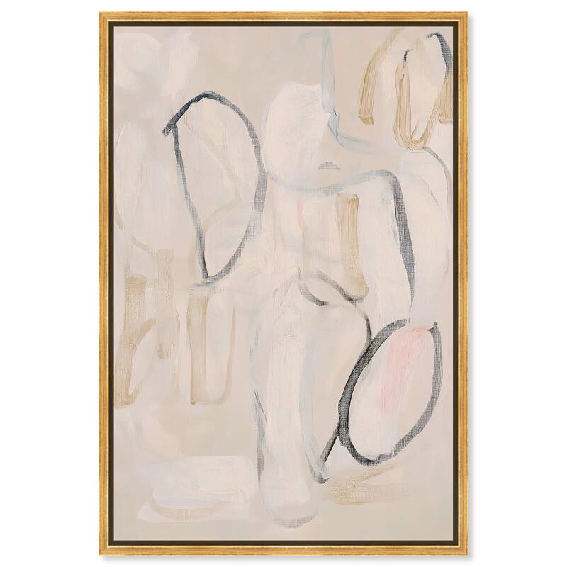 Faded Outlines II Canvas by Art Remedy - 20" x 30" - Gold