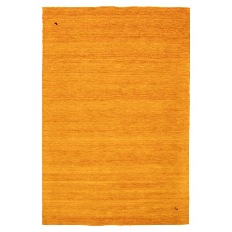 Kashkuli Gabbeh Gold Rug 5'7" x 7'9" - 5'7 x 7'9 - Dark Gold - 5'7 x 7'9