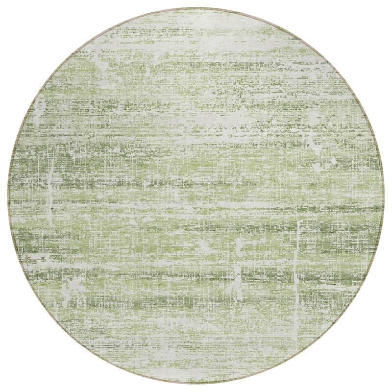 Machine Washable Indoor/ Outdoor Chantille Solid Ombre Rug