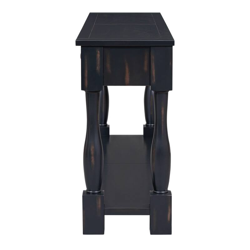 Console Table 63" Long Console Table with Drawers and Shelf for Entryway, Hallway, Living Room