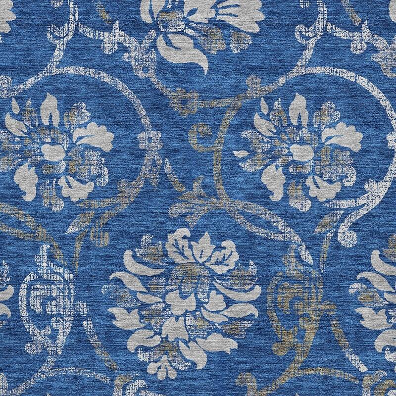 HomeRoots Floral Traditional Rectangle Outdoor Rug