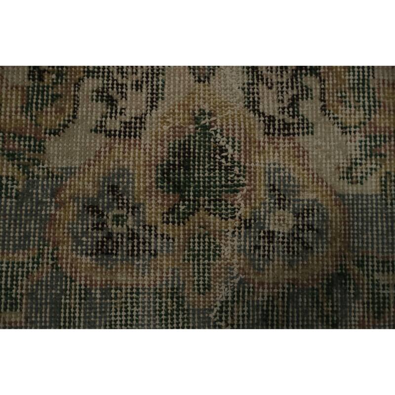 Hand Knotted Oriental 100% Wool Carpet Transitional Floral Beige & Ivories Anatolian Area Rug - 9' 11'' X 5' 8''
