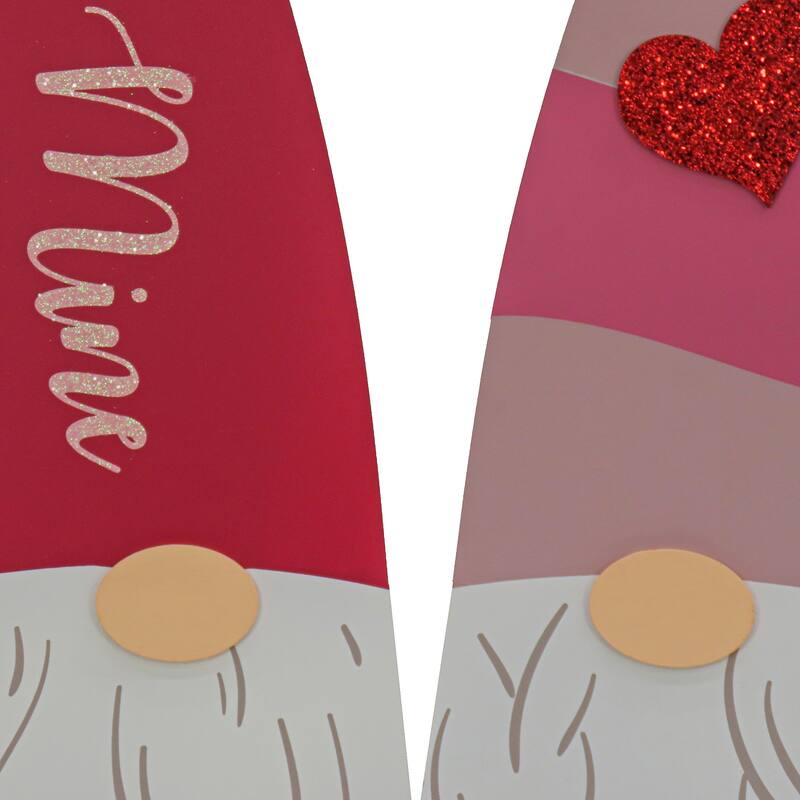 National Tree Company 36 in. Valentine's Gnome Couple Porch Décor - 36 in